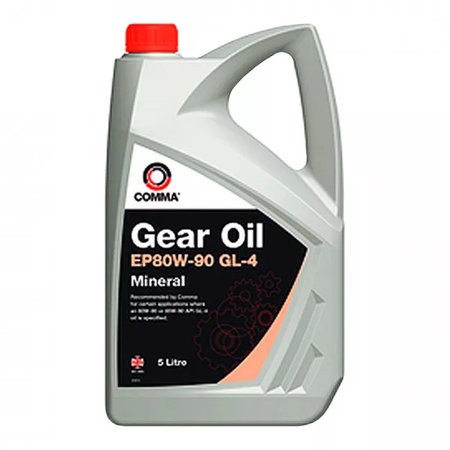 Масло трансмиссионное минеральное COMMA GEAR OIL EP 80W-90 GL4 5л (BDF587)