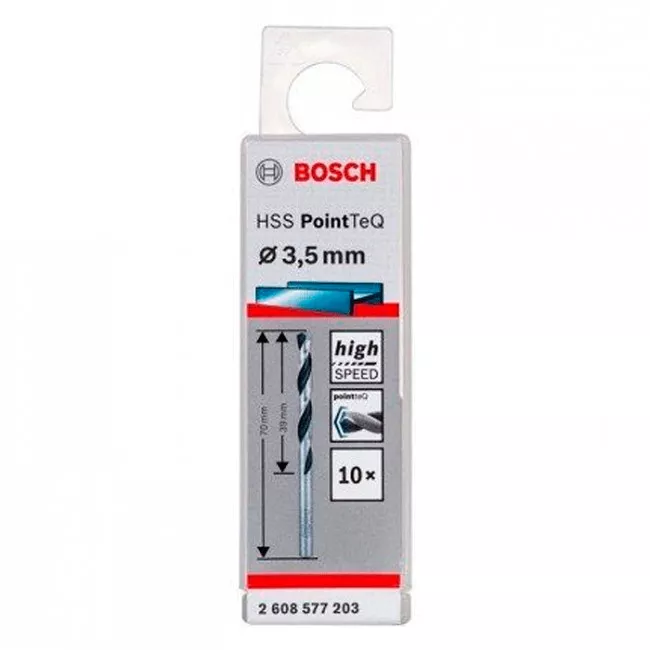 Набір свердел Bosch HSS PointTeQ 3.5 мм 10 шт (2608577203)