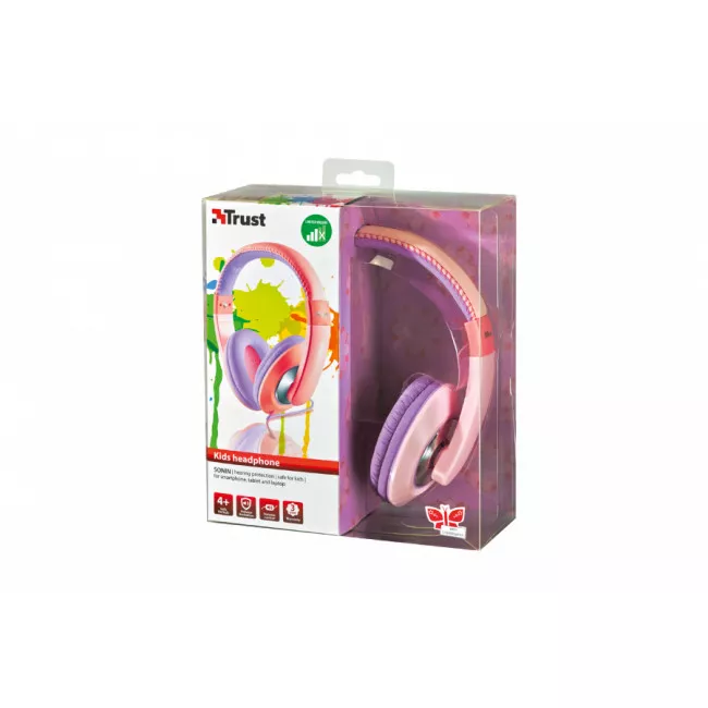 Наушники TRUST Sonin Kids Headphone Pink (19837)