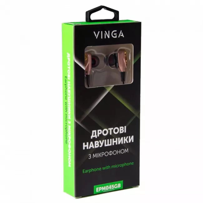 Наушники Vinga EPM045 GoldBlack (EPM045GB)