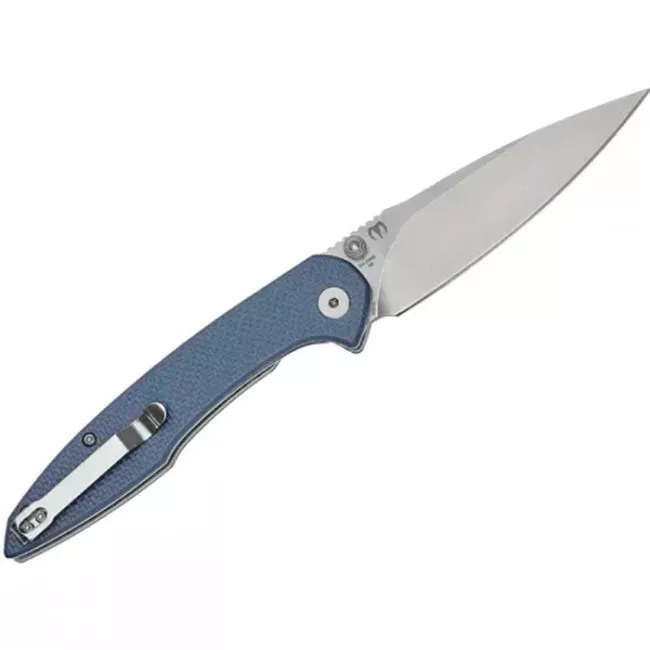 Нож складной CJRB Centros (длина: 213мм, лезвие: 93мм), серо-голубой (284-1002_blue)