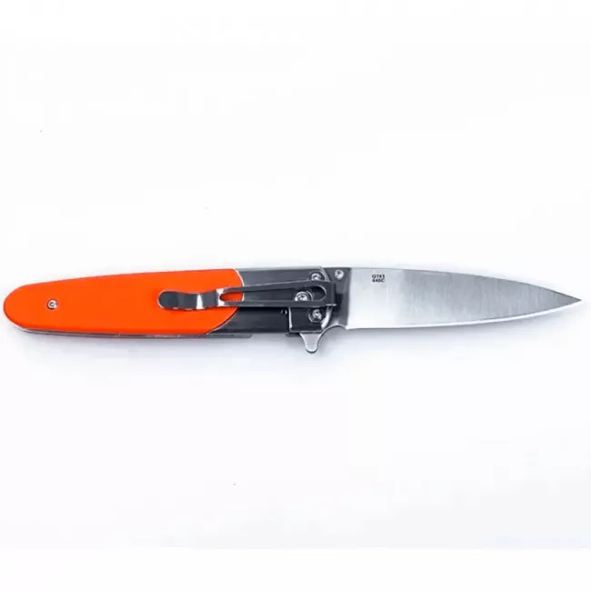Нож складной Ganzo G743-1 (длина: 200мм, лезвие: 87мм), оранжевый (16-1090-1-orange)