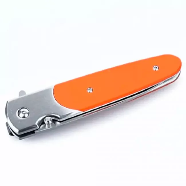 Нож складной Ganzo G743-1 (длина: 200мм, лезвие: 87мм), оранжевый (16-1090-1-orange)
