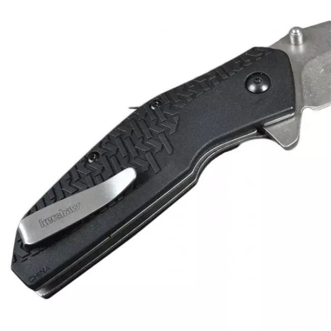 Нож складной Kershaw Swerve (длина: 184мм, лезвие: 76мм), черный (174-1064)