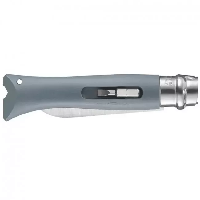 Нож складной, мультитул Opinel 9 Diy (длина: 201мм, лезвие: 83мм), серый (232-1044_gray)