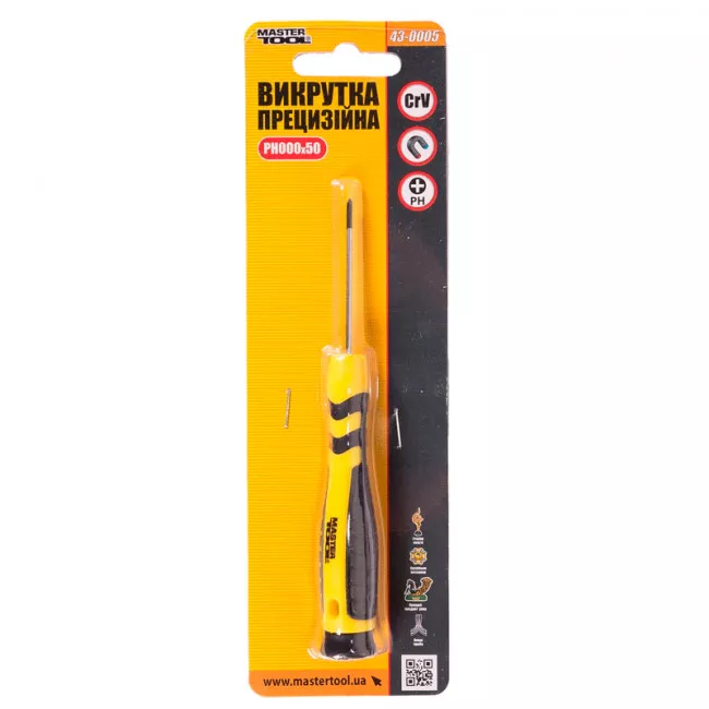 Викрутка прецизійна MASTER TOOL PH000*50 (43-0005)