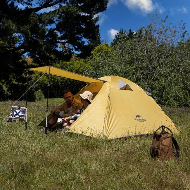 Палатка двухместная NatureHike P-Series NH18Z022-P 210T/65D оранжевая (6927595729618)