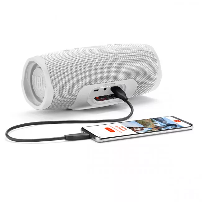 Портативная акустика JBL Charge 4 White (JBLCHARGE4WHT)