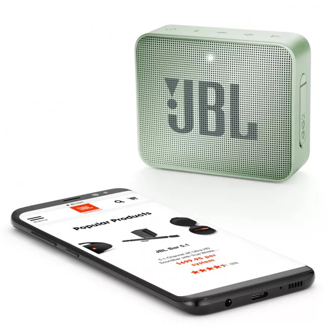 Портативная акустика JBL GO 2 Seafoam Mint (JBLGO2MINT)