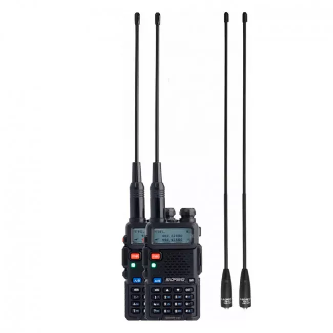 Рация Baofeng DM-5R Forest (5W,136-174, 400-480MHz, до 16км, 512 канал), 2шт, черная (159-1033_2_F)