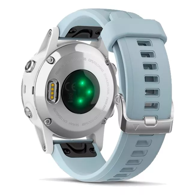 Спортивний годинник Garmin Fenix ​​5S Plus White with Sea Foam Band (010-01987-23)