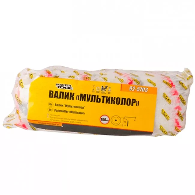 Валик Мультиколор MASTER TOOL 48/180/18 мм d 8 мм (92-5703)