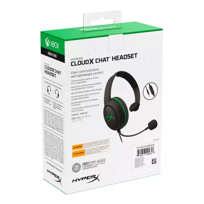 Гарнітура HyperX Cloud Chat Headset for Xbox Black (HX-HSCCHX-BK/WW)