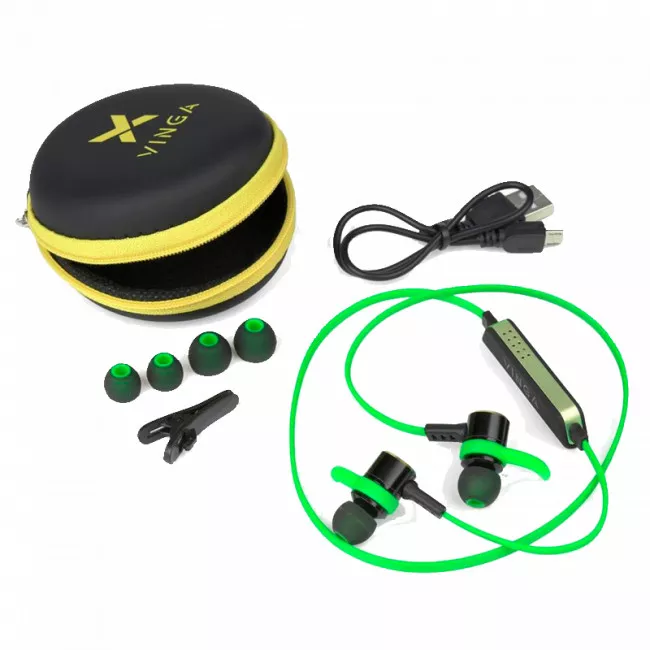 Наушники Vinga EBT050 Bluetooth Green (EBT050GR)