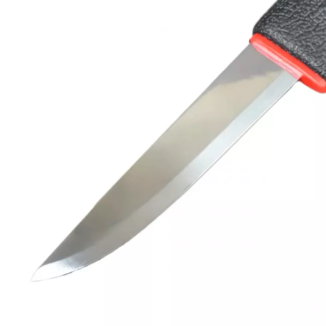 Нож фиксированный Mora 711 (длина: 230мм, лезвие: 102мм), черный/красный (215-1034_black-red)