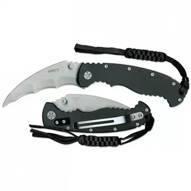 Нож складной Boker Plus Bat-Man Karambit (длина: 209мм, лезвие: 95мм), черный (227-1091)