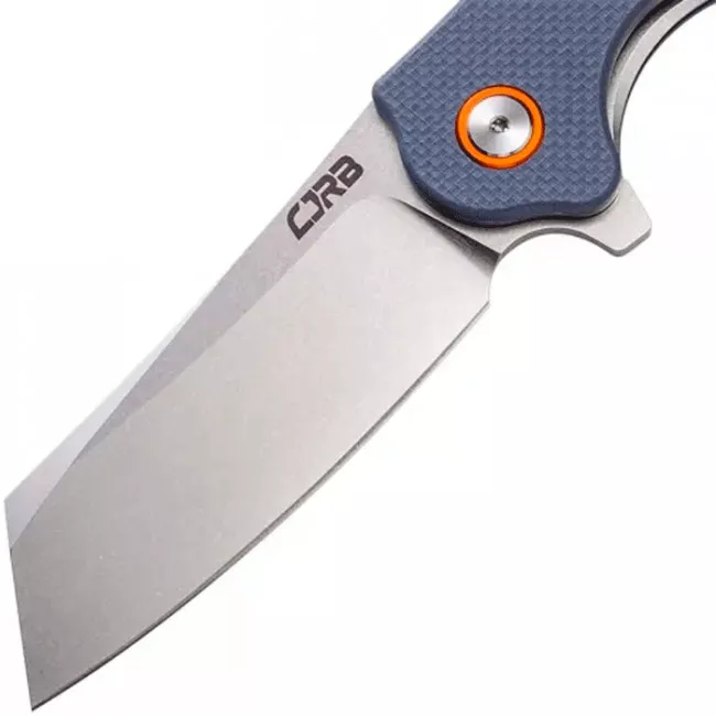 Нож складной CJRB Crag (длина: 207мм, лезвие: 87мм), серо-голубой (284-1001_blue)