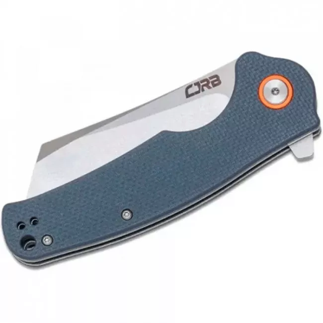 Нож складной CJRB Crag (длина: 207мм, лезвие: 87мм), серо-голубой (284-1001_blue)
