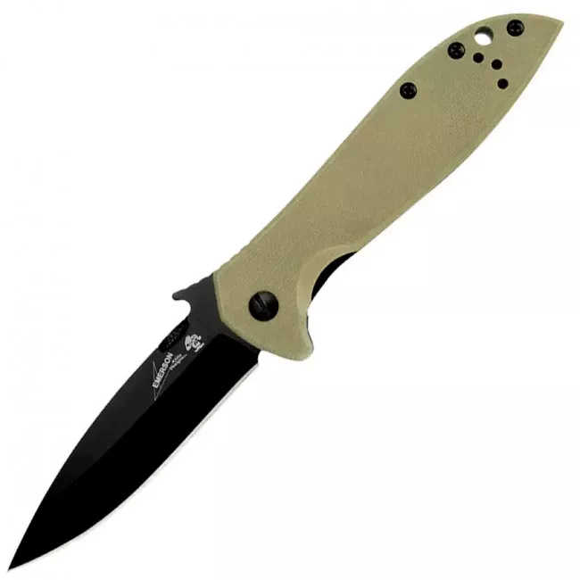 Нож складной Kershaw CQC-4K (длина: 190мм, лезвие: 83мм), бежевый (174-1076)