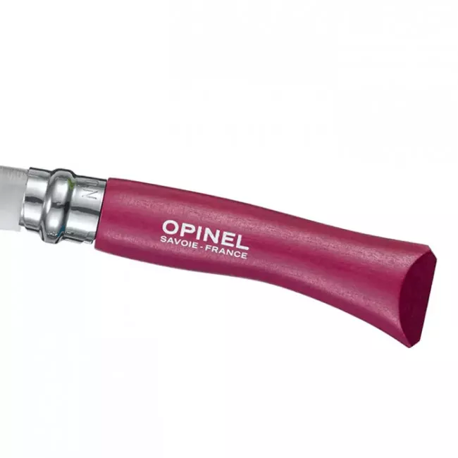 Нож складной Opinel №7 Inox (длина: 185мм, лезвие: 80мм), пурпурный (232-1010_purple)