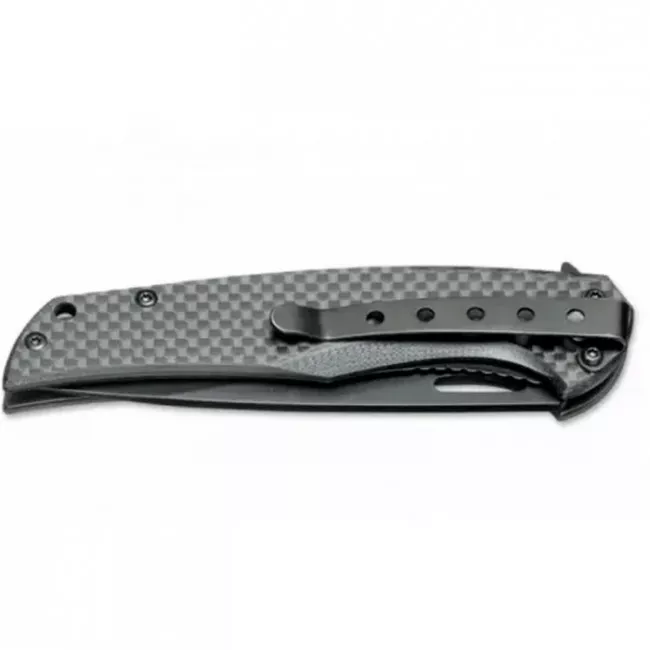 Нож складной Boker Magnum Black Carbon (длина: 205мм, лезвие: 90мм, черное) (227-1018)