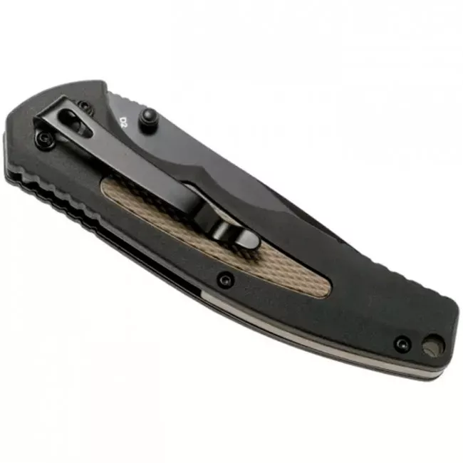 Нож складной Boker Plus Gemini NGA (длина: 203мм, лезвие: 90мм, черное), (227-1191_bl_coyot)