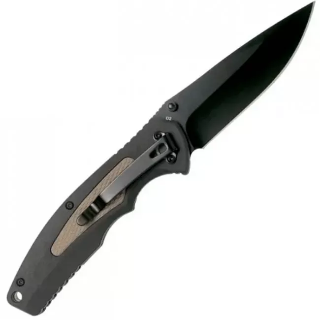 Нож складной Boker Plus Gemini NGA (длина: 203мм, лезвие: 90мм, черное), (227-1191_bl_coyot)