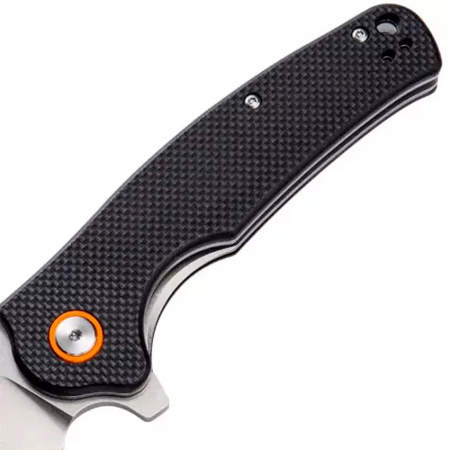 Нож складной CJRB Crag (длина: 207мм, лезвие: 87мм), черный (284-1001_black)