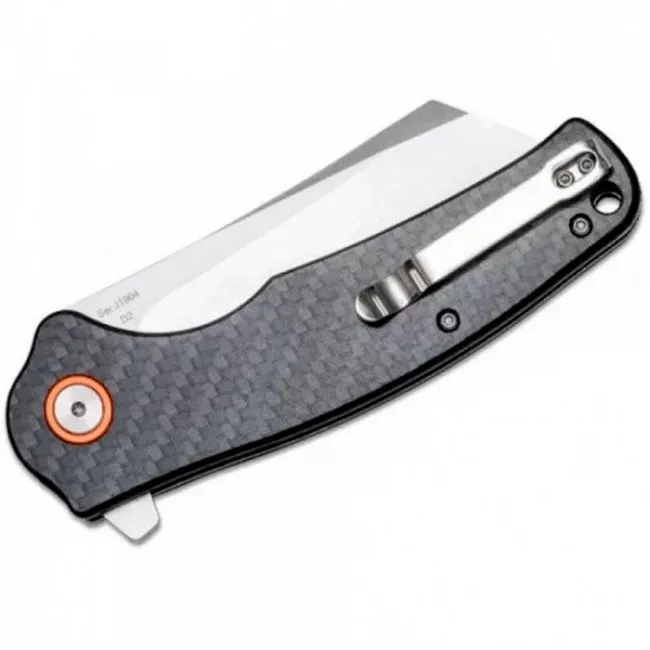 Нож складной CJRB Crag (длина: 207мм, лезвие: 87мм), карбон (284-1001_carbon)