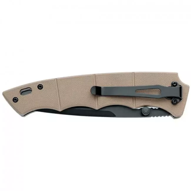 Нож складной Fox BF-705Т (длина: 225мм, лезвие: 90мм, черное) (127-1023_beige)