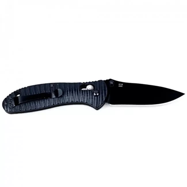 Нож складной Ganzo G7393Р (длина: 205мм, лезвие: 87мм, черное), черный (16-1119-black)