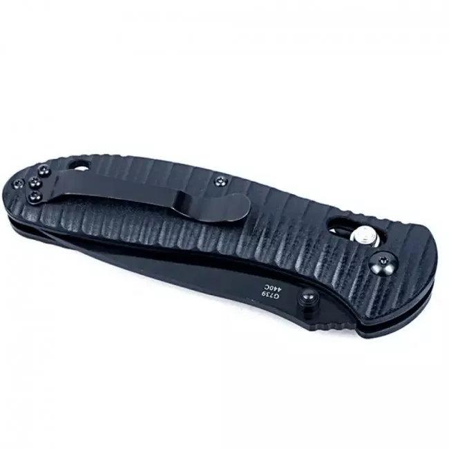 Нож складной Ganzo G7393Р (длина: 205мм, лезвие: 87мм, черное), черный (16-1119-black)