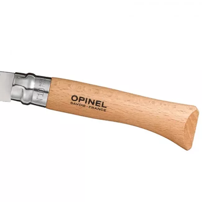 Нож складной Opinel №10 Inox (длина: 210мм, лезвие: 100мм), бук (232-1024_beech)