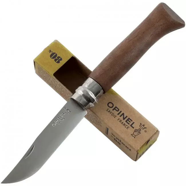 Нож складной Opinel №8 Inox (длина: 190мм, лезвие: 85мм), орех (232-1037_walnut)