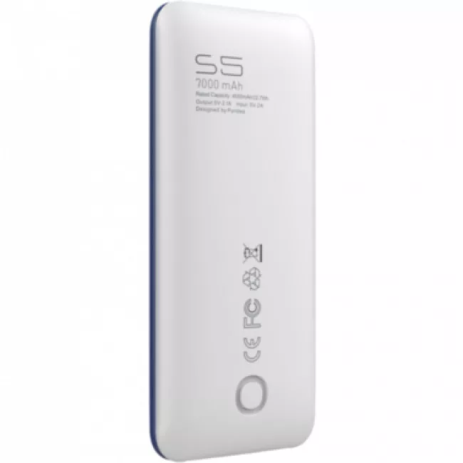 Портативный аккумулятор PURIDEA S5 7000mAh Li-Pol Rubber Blue & White (S5-Blue White)