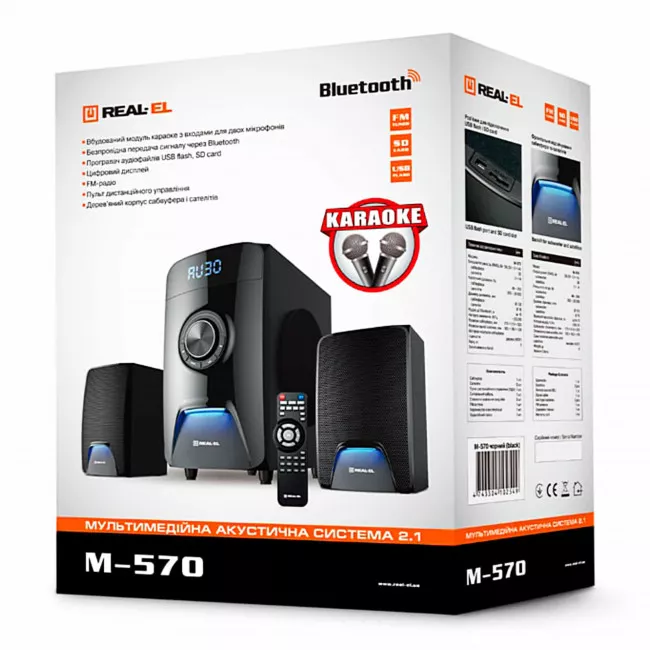 Акустическая система REAL-EL M-570 Black (EL121300005)