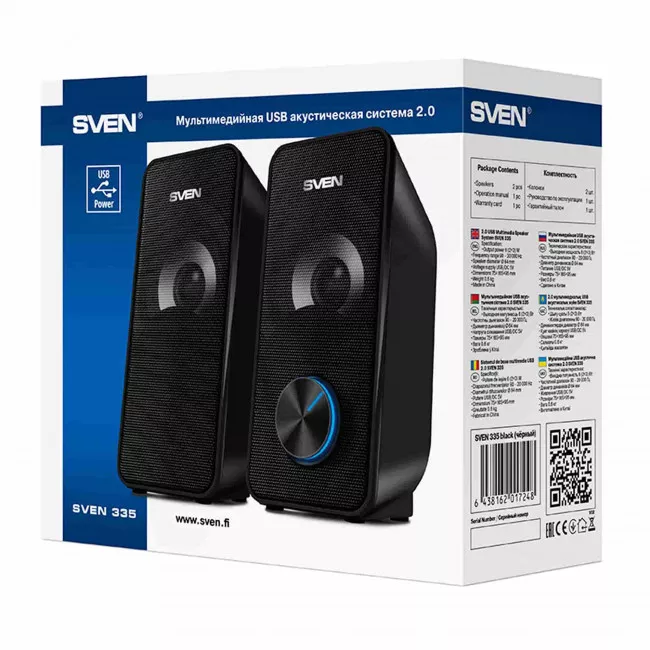 Акустическая система Sven 325 Black (00410077)