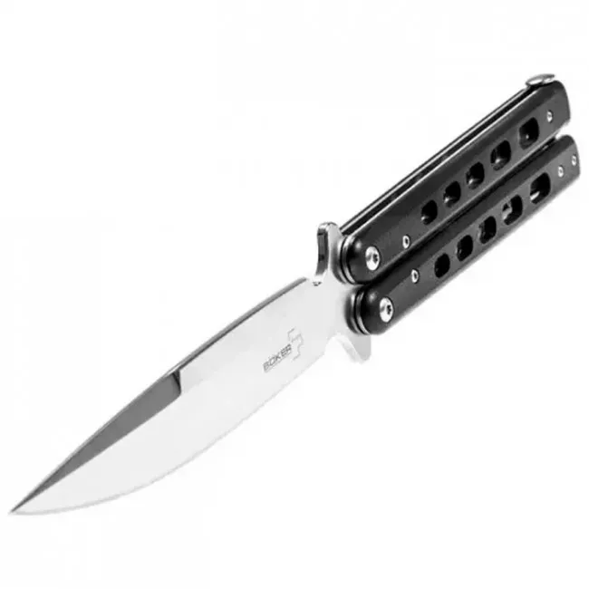 Нож складной Boker Plus Balisong Large (длина: 230мм, лезвие: 102мм), черный (227-1139_large)