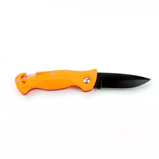 Нож складной Ganzo G611 + свисток (длина: 190мм, лезвие: 75мм), оранжевый (16-1024-orange)