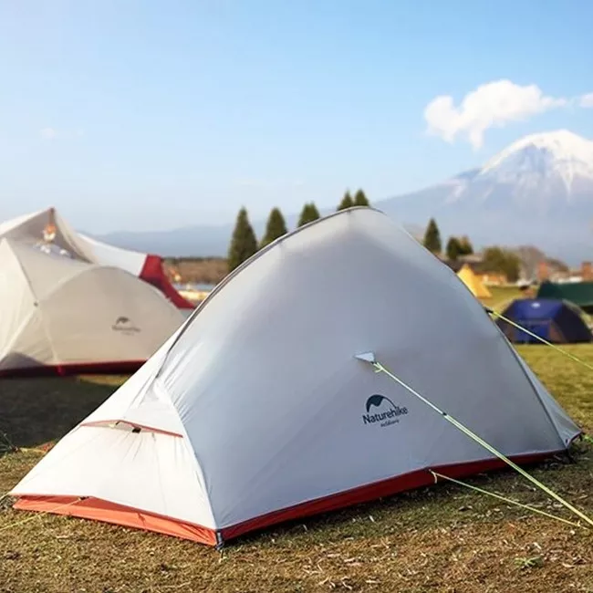 Палатка двухместная с футпринтом NatureHike Сloud Up 2 Updated NH17T001-T 210T зеленая (6927595730577)