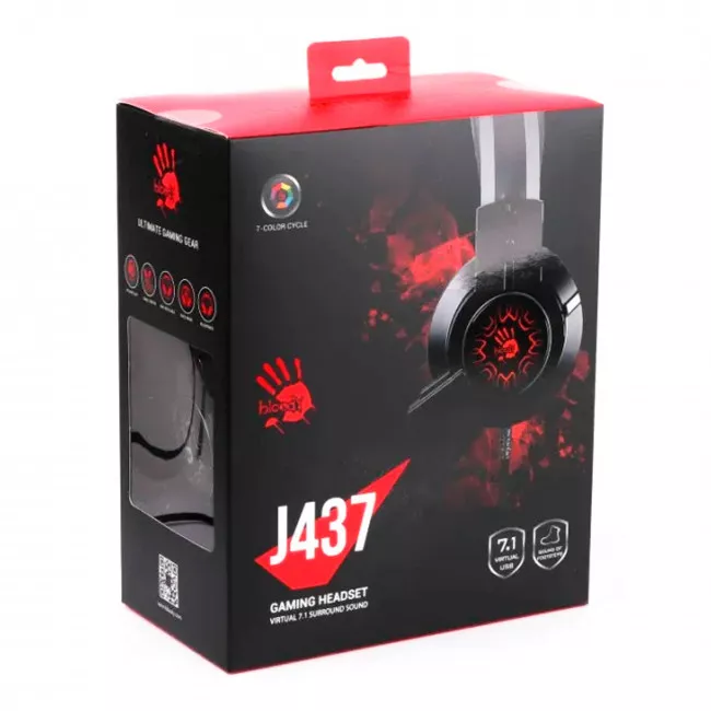Гарнитура A4Tech Bloody J437 Black