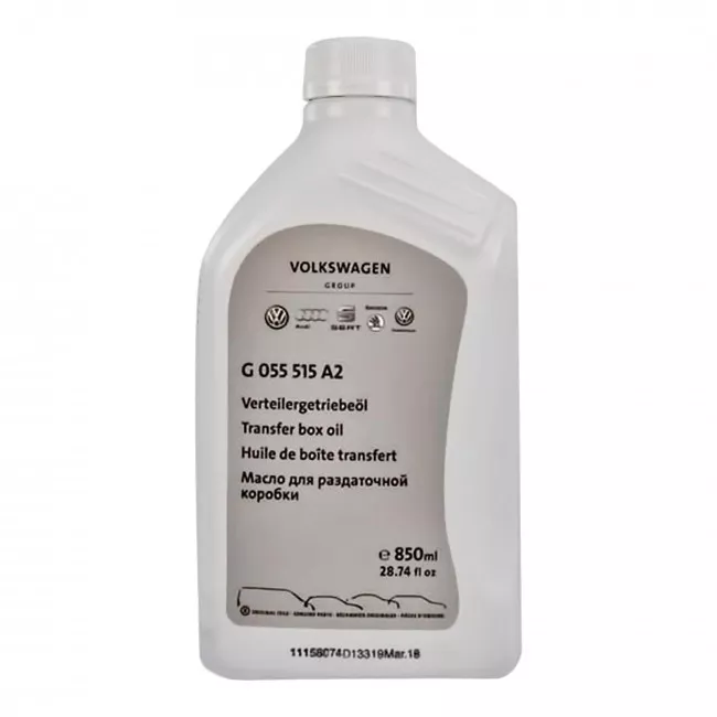 Трансмиссионное масло VAG TRANSFER BOX OIL 0,85л (G055515A2) Трансмиссионное масло VAG TRANSFER BOX OIL 0,85л (G055515A2)