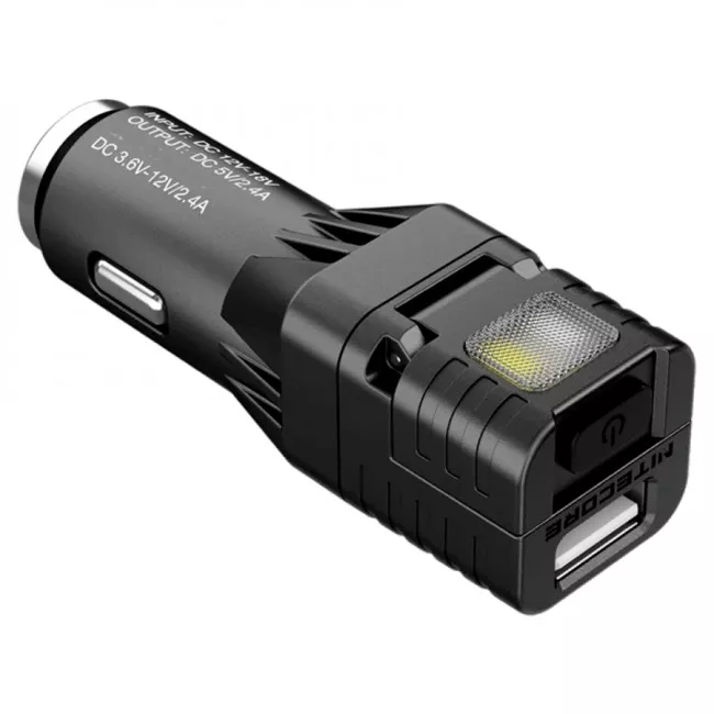 Многофункциональный фонарь от прикуривателя и зарядное устройство Nitecore VCL10 (6-1334)