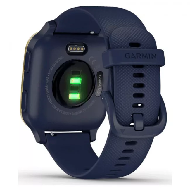 Смарт-годинник Garmin Venu SQ Music Navy/Light Gold (010-02426-12)