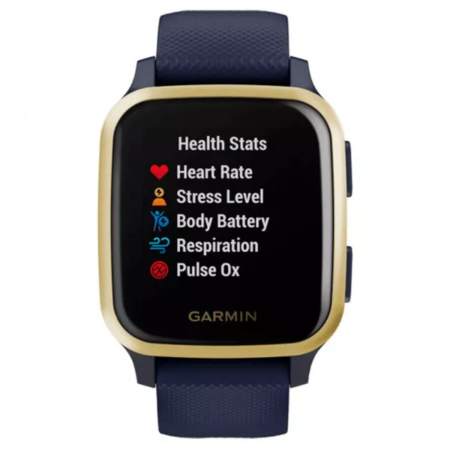 Смарт-годинник Garmin Venu SQ Music Navy/Light Gold (010-02426-12)