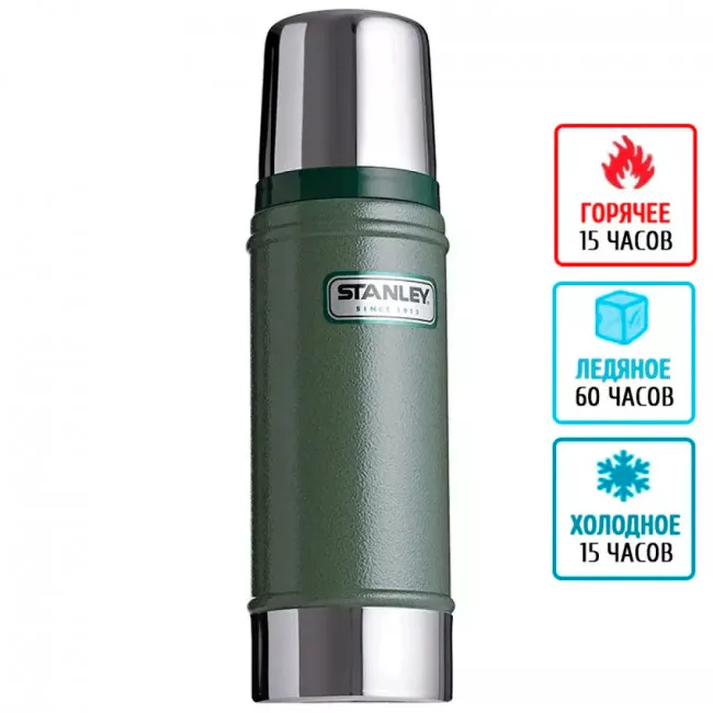 Термос Stanley Legendary Classic 0,47л зелений (79-1007-green)