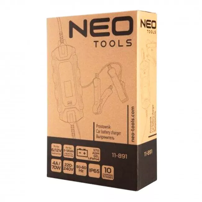 Зарядное устройство Neo Tools 4A/70Вт (11-891)
