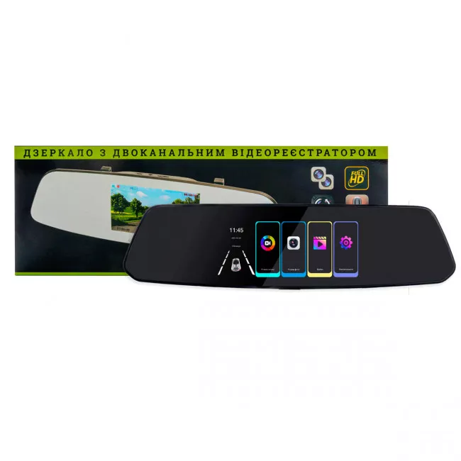 Зеркало з/в с видеорегистратором PHANTOM RM-52 DVR Full HD (4226)