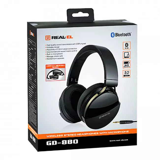 Навушники REAL-EL GD-880 Black (EL124100044)