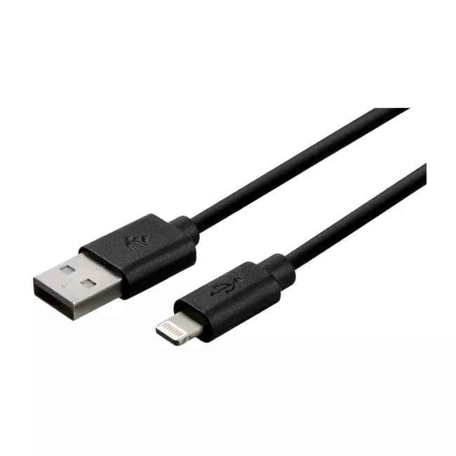 Дата кабелю 2E USB 2.0 AM to Lightning 1.0m black (2E-CCLPVC-1MBL)